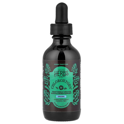 Herbs Etc., ChlorOxygen®, Original, Alcohol Free, 2 fl oz (59 ml)