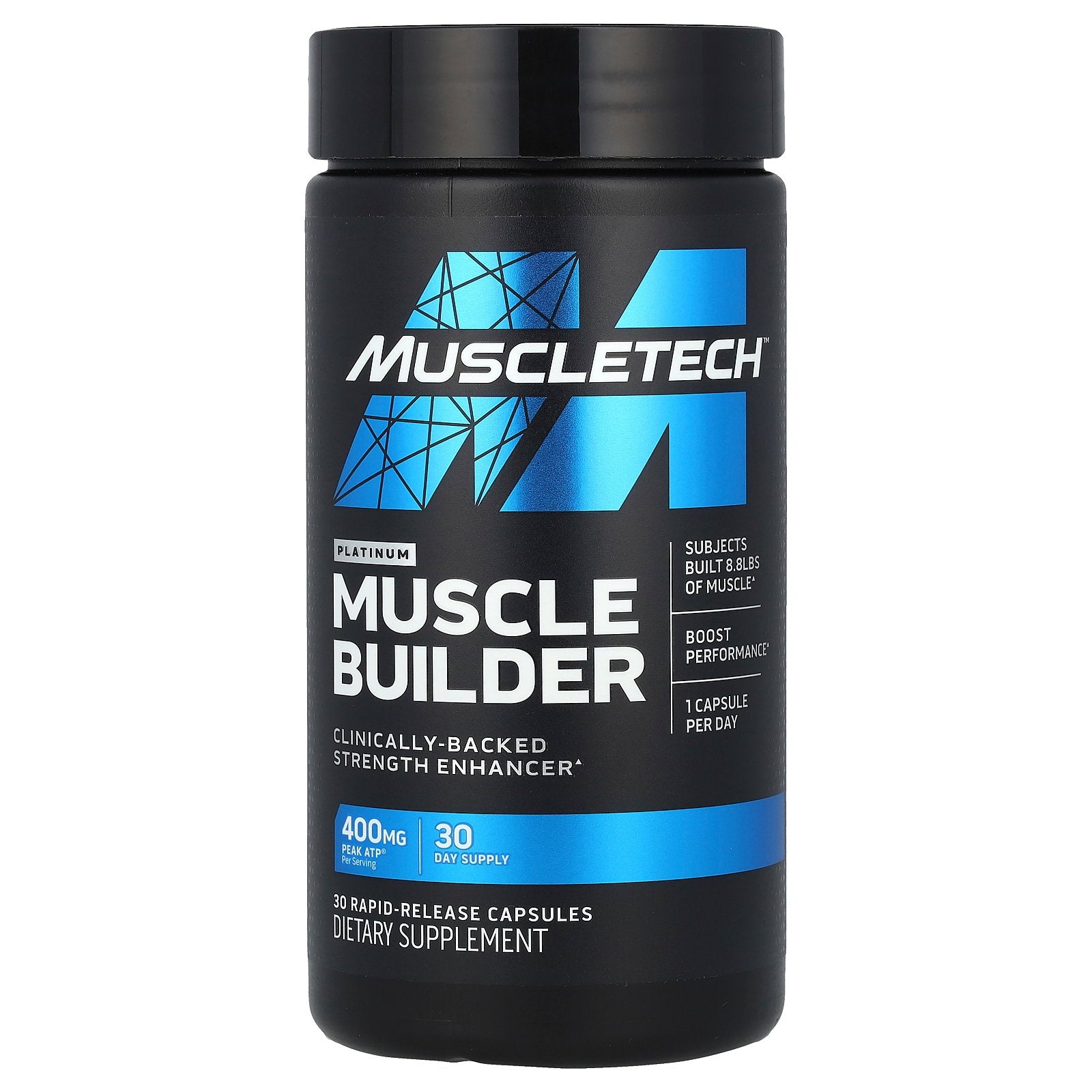 MuscleTech, Platinum Muscle Builder, 400 mg, 30 Rapid-Release Capsules