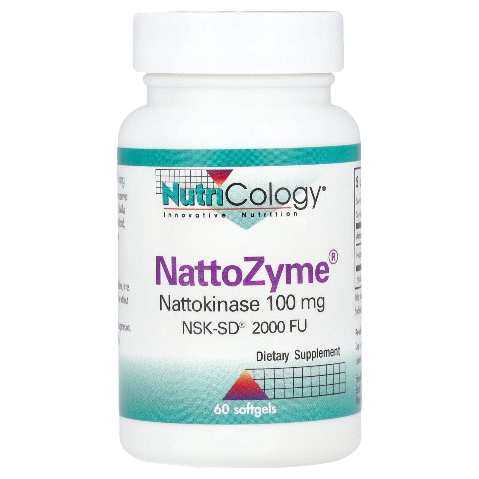 Nutricology, NattoZyme® Nattokinase, 100 mg (2,000 FU), 60 Softgels