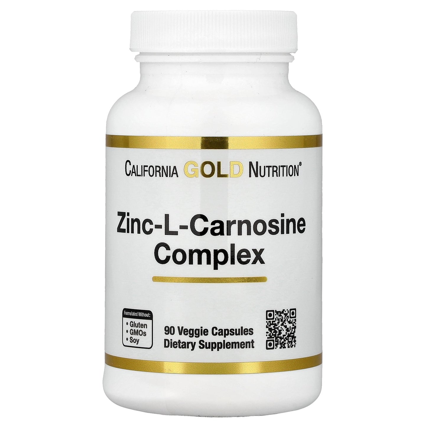 California Gold Nutrition, Zinc-L-Carnosine Complex, 90 Veggie Caps