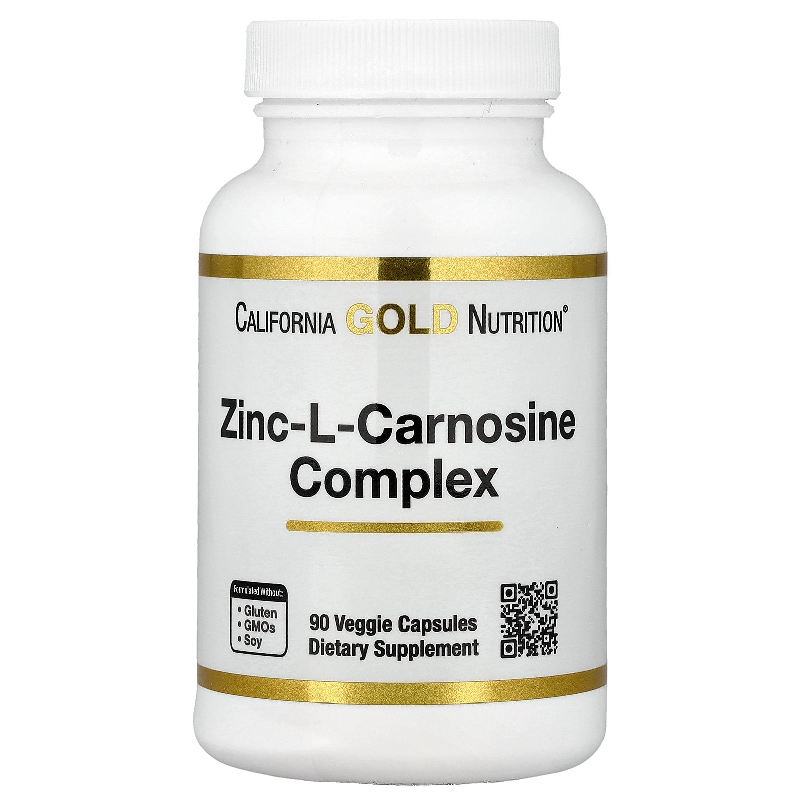 California Gold Nutrition, Zinc-L-Carnosine Complex, 90 Veggie Caps