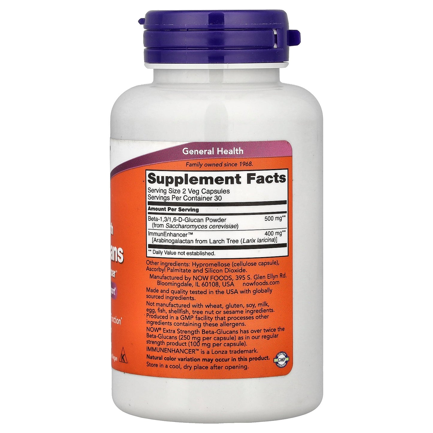 NOW Foods, Beta-Glucans With ImmunEnhancer™, 60 Veg Capsules