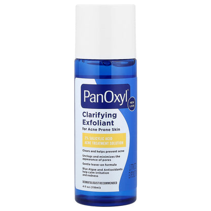 PanOxyl, Clarifying Exfoliant, 2% Salicylic Acid, For Acne Prone Skin, 4 fl oz (118 ml)
