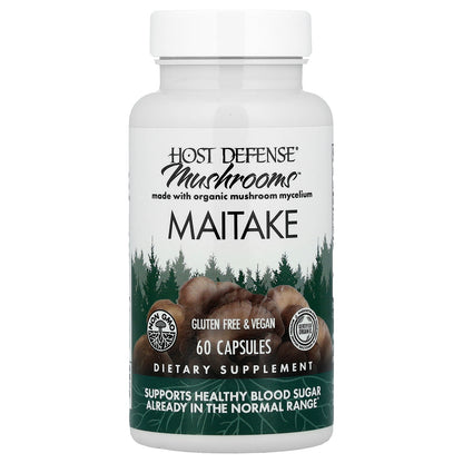 Host Defense, Mushrooms™, Maitake, 60 Capsules
