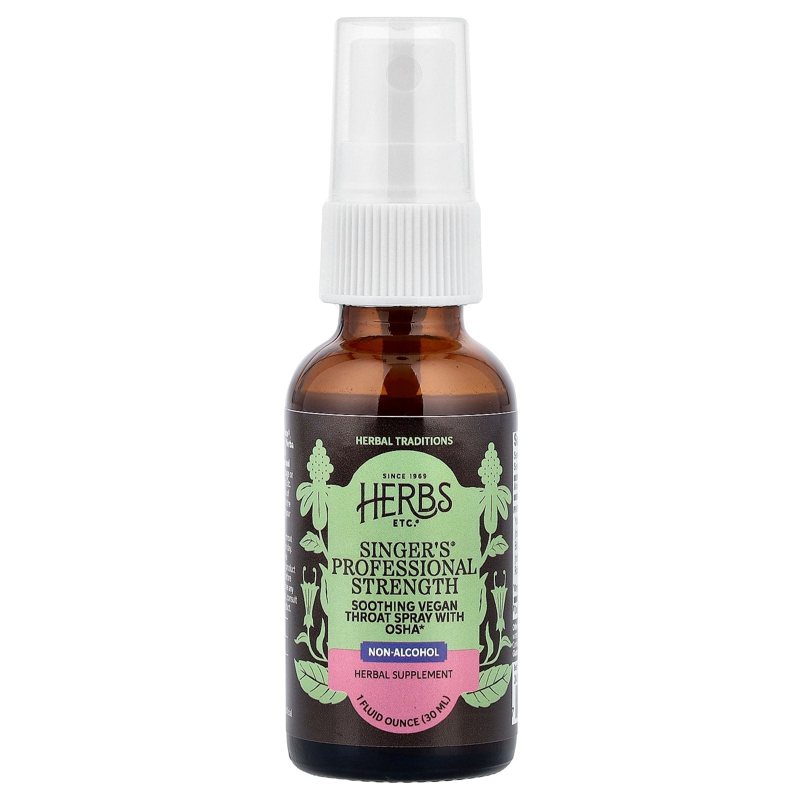 Herbs Etc., Singer's®, Non Alcohol, 1 fl oz (30 ml)