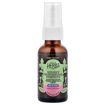 Herbs Etc., Singer's®, Non Alcohol, 1 fl oz (30 ml)