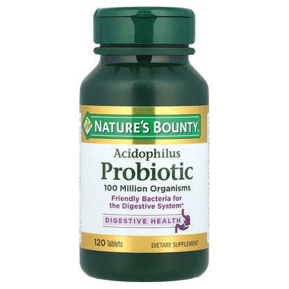 Nature's Bounty, Acidophilus Probiotic, 120 Tablets (0.5 mg per Tablet)