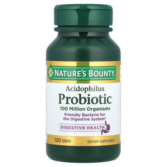 Nature's Bounty, Acidophilus Probiotic, 120 Tablets (0.5 mg per Tablet)