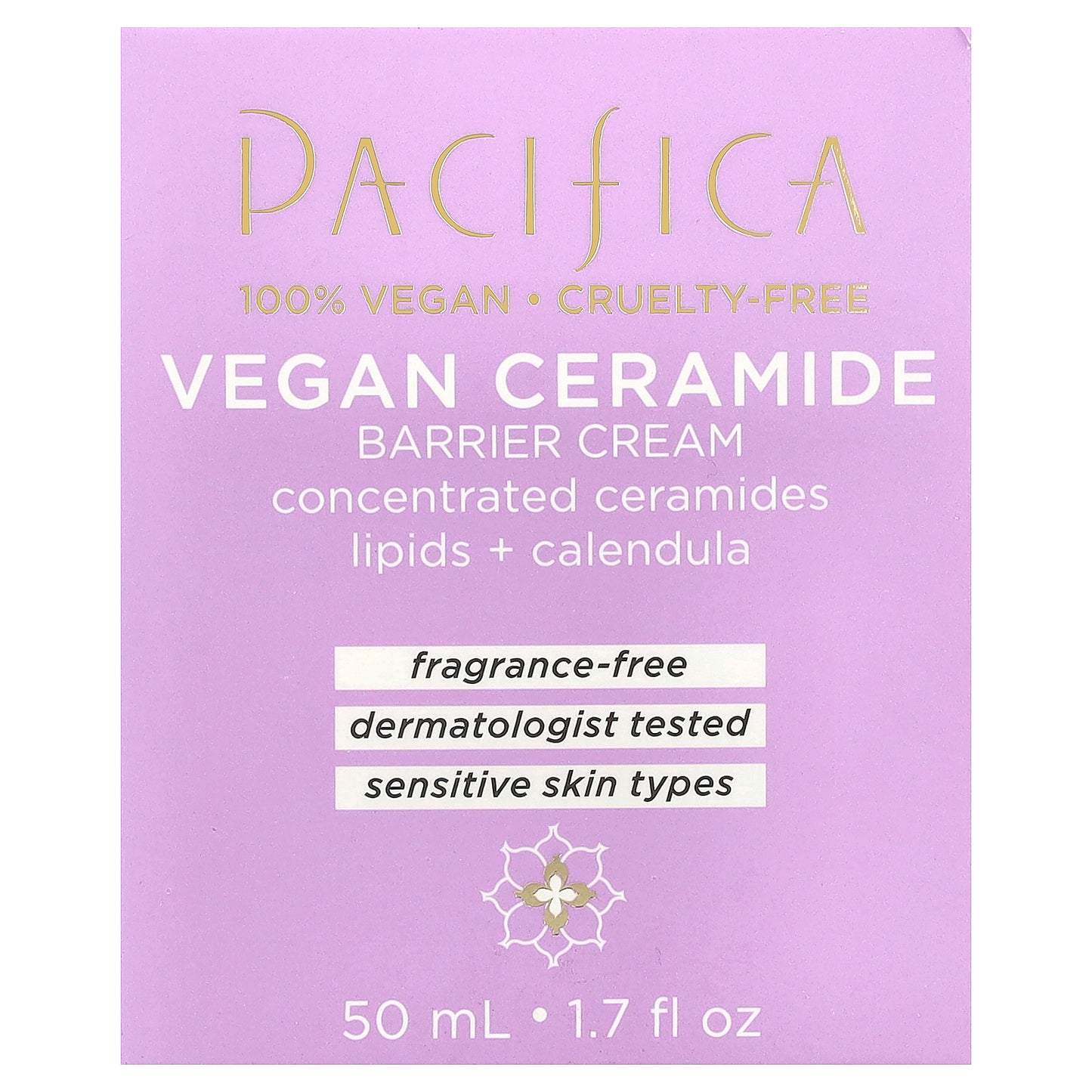 Pacifica, Vegan Ceramide Barrier Cream, 1.7 fl oz (50 ml)