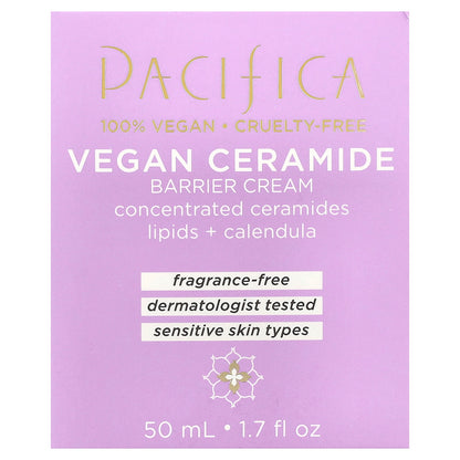 Pacifica, Vegan Ceramide Barrier Cream, 1.7 fl oz (50 ml)