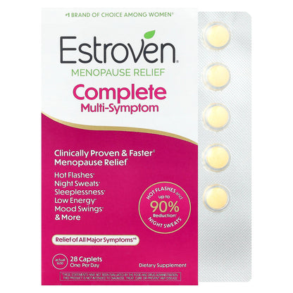 Estroven, Complete Multi-Symptom Menopause Relief, 28 Caplets
