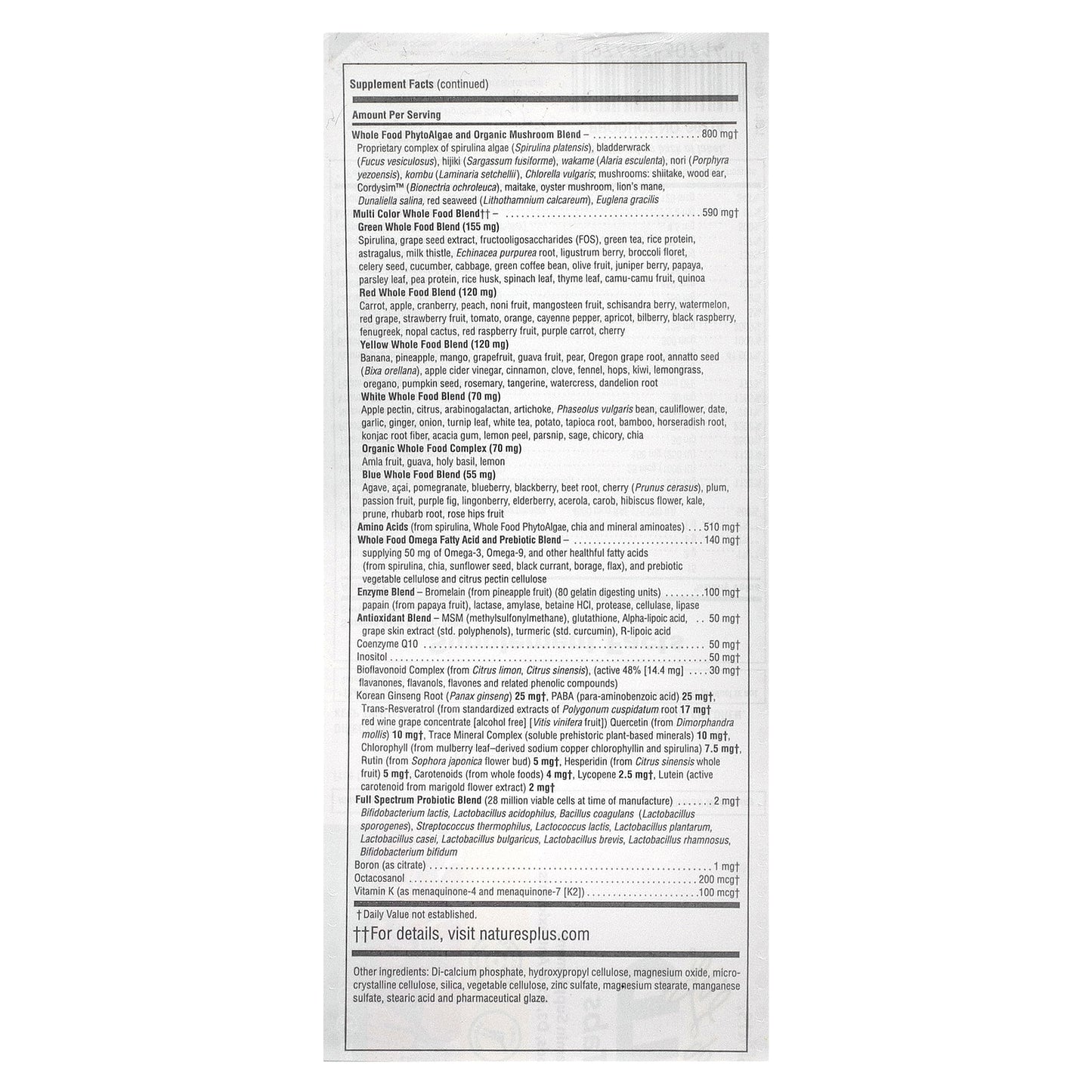 NaturesPlus, Source of Life®, Gold, The Ultimate Multivitamin Supplement, 180 Mini-Tabs