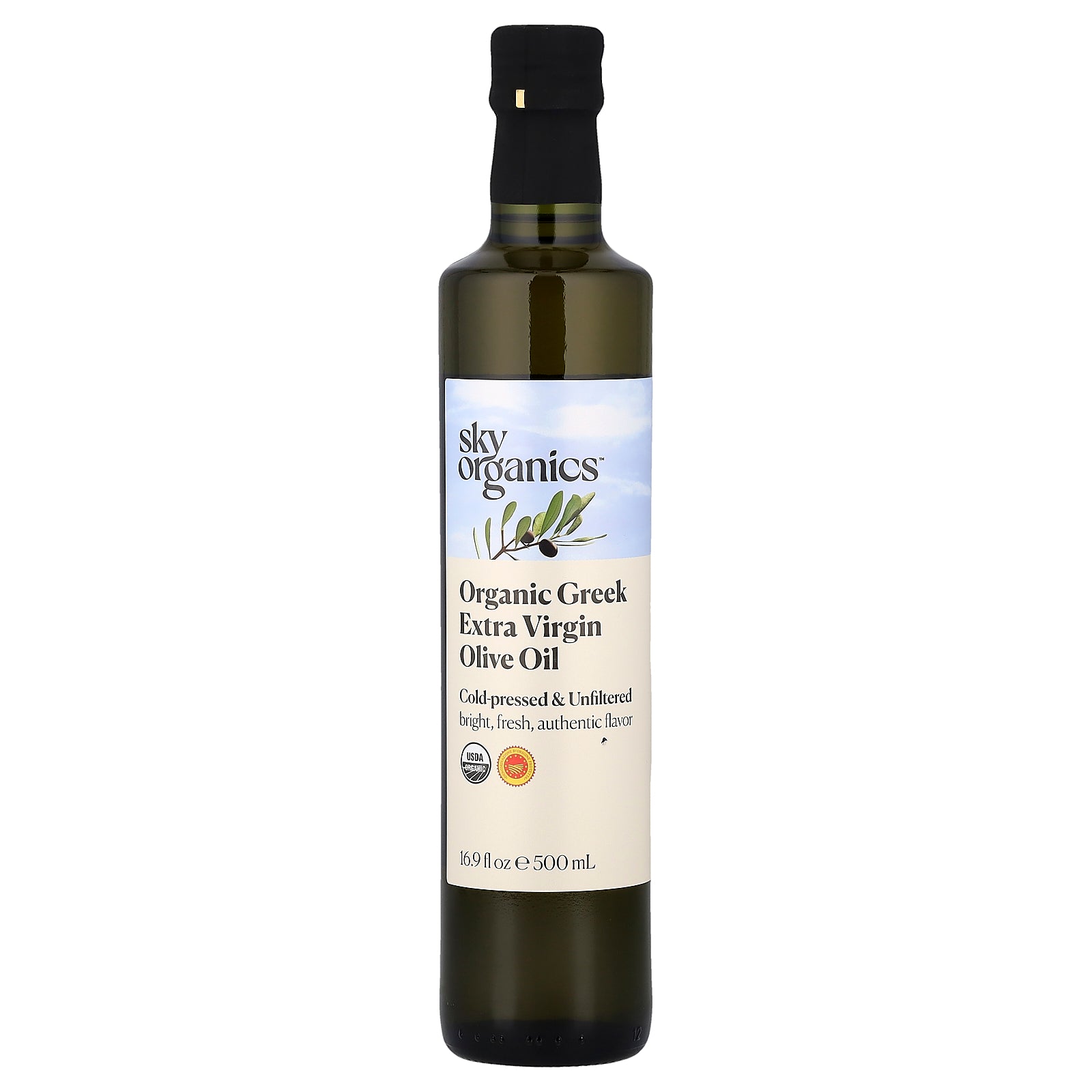 Sky Organics, Organic Greek Extra Virgin Olive Oil, 16.9 fl oz (500 ml)