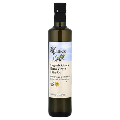 Sky Organics, Organic Greek Extra Virgin Olive Oil, 16.9 fl oz (500 ml)