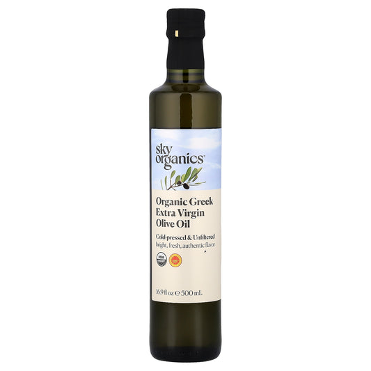 Sky Organics, Organic Greek Extra Virgin Olive Oil, 16.9 fl oz (500 ml)