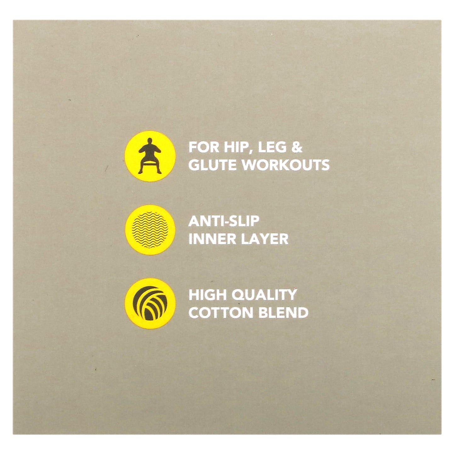 Sports Research, Sweet Sweat®, Hip Bands, Gray, 3 Bands