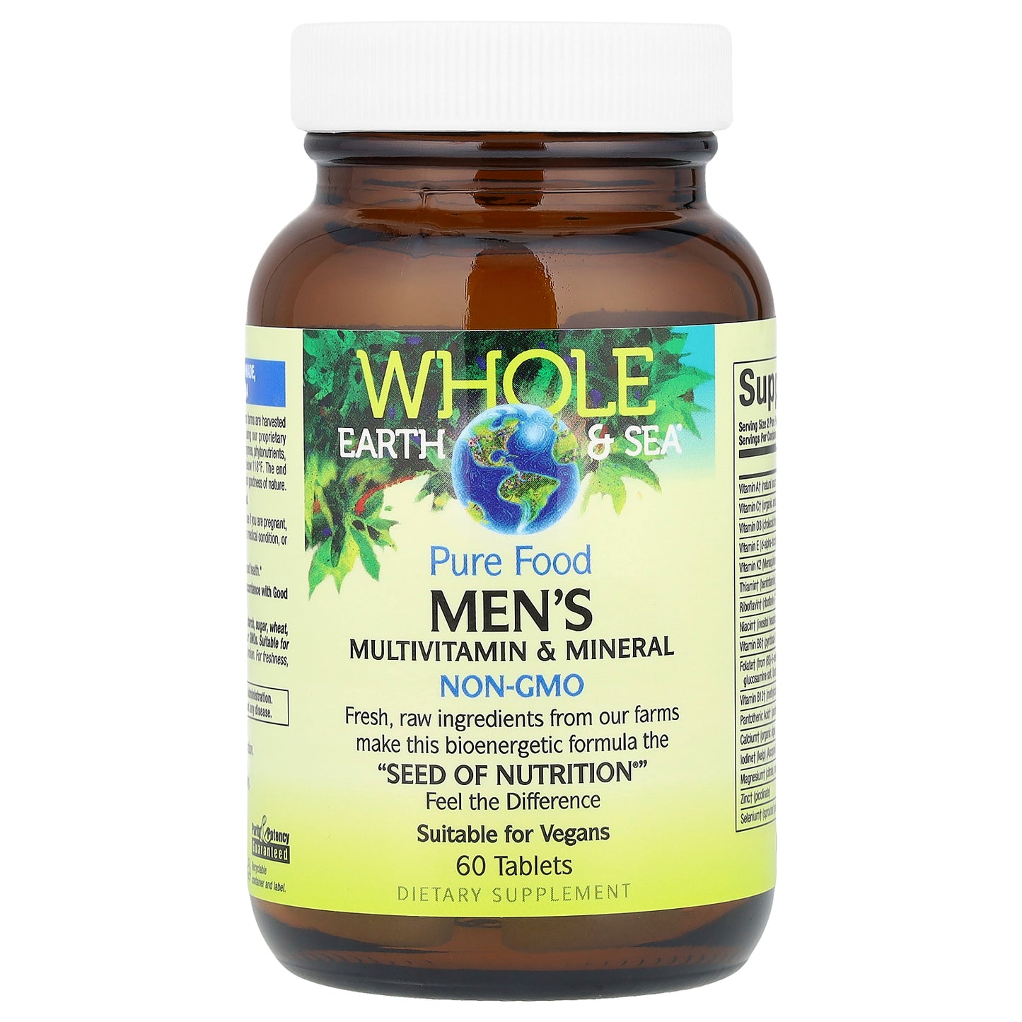 Natural Factors, Whole Earth & Sea, Men's Multivitamin & Mineral, 60 Tablets