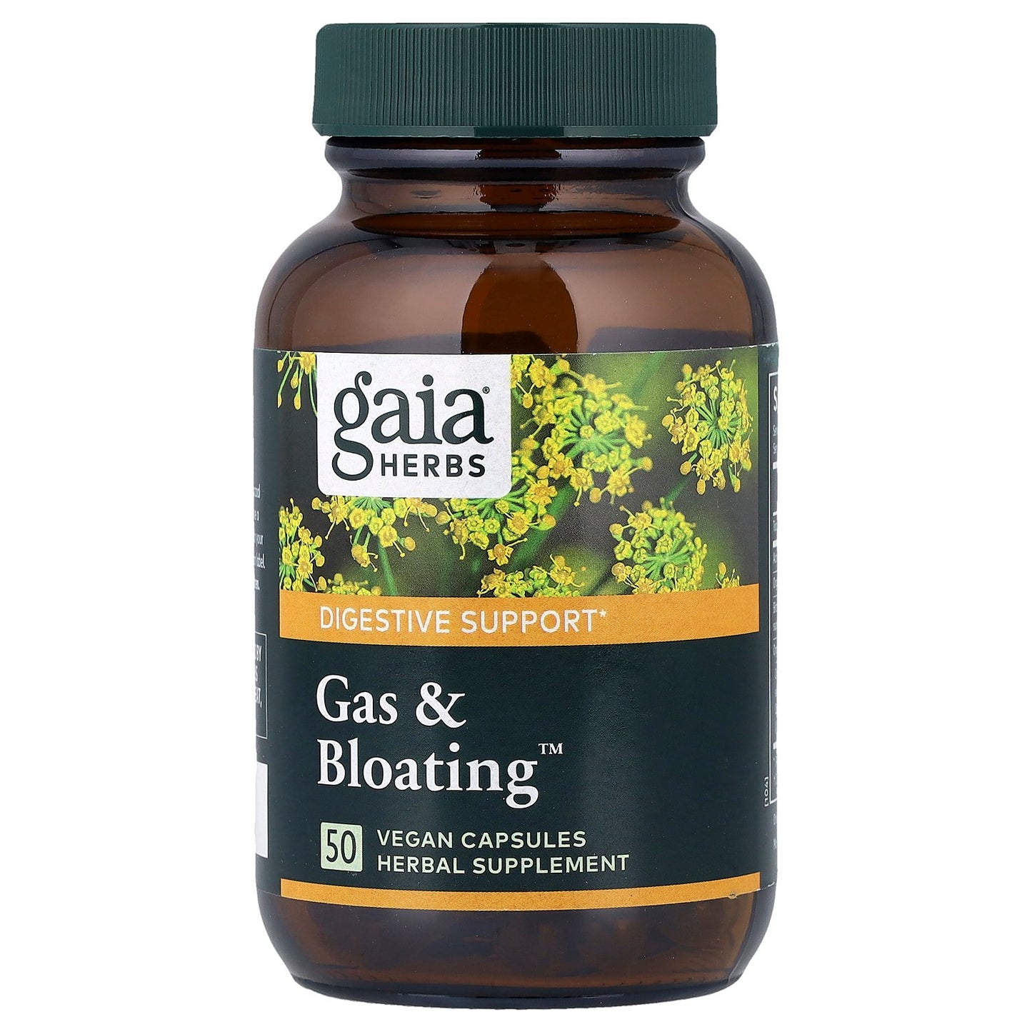 Gaia Herbs, Gas & Bloating™, 50 Vegan Capsules