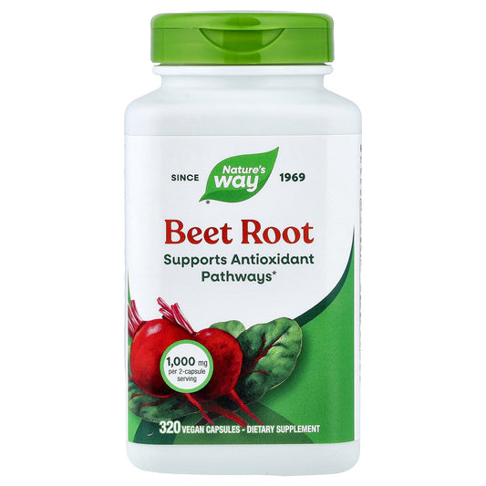 Nature's Way, Beet Root, 320 Vegan Capsules (500 mg Per capsule)