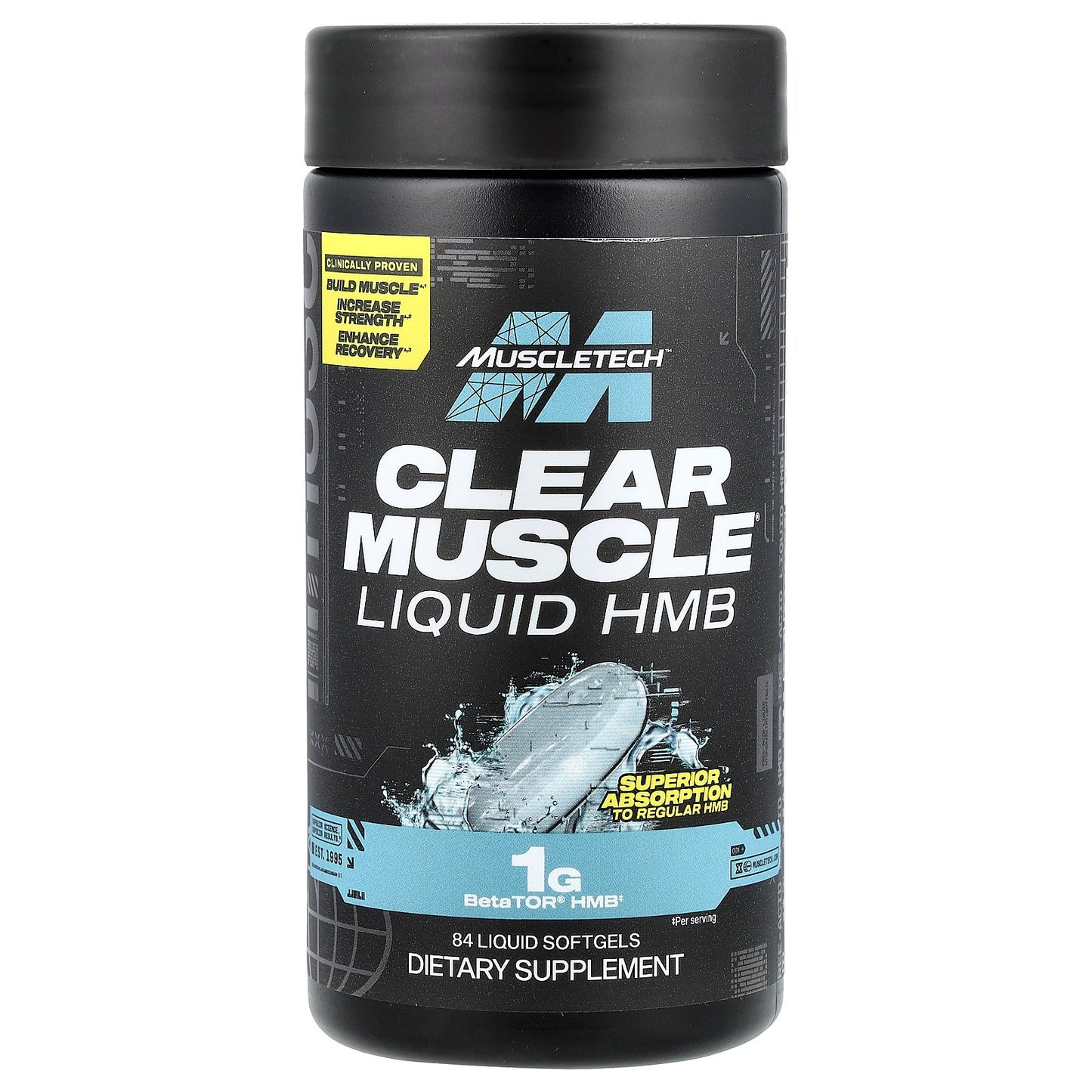 MuscleTech, Clear Muscle®, Liquid HMB, 84 Liquid Softgels