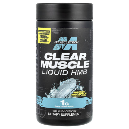 MuscleTech, Clear Muscle®, Liquid HMB, 84 Liquid Softgels