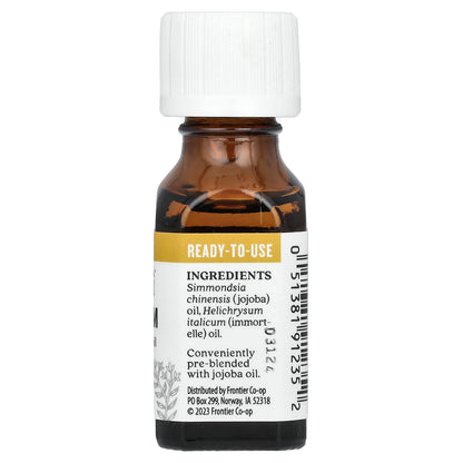 Aura Cacia, Pure Essential Oil in Jojoba Oil, Helichrysum, 0.5 fl oz (15 ml)