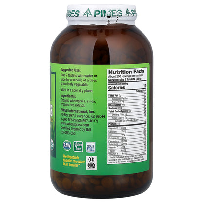 Pines International, Wheat Grass, 1,400 Tablets