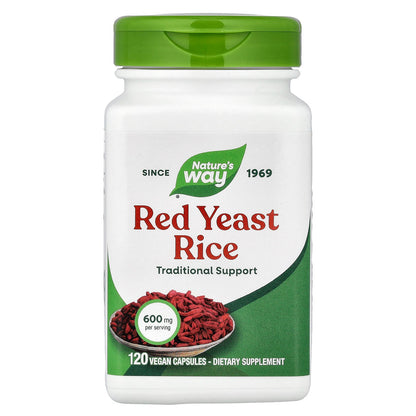 Nature's Way, Red Yeast Rice, 600 mg, 120 Vegan Capsules