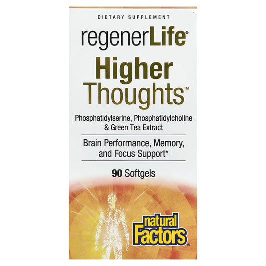 Natural Factors, RegenerLife®, Higher Thoughts™, 90 Softgels