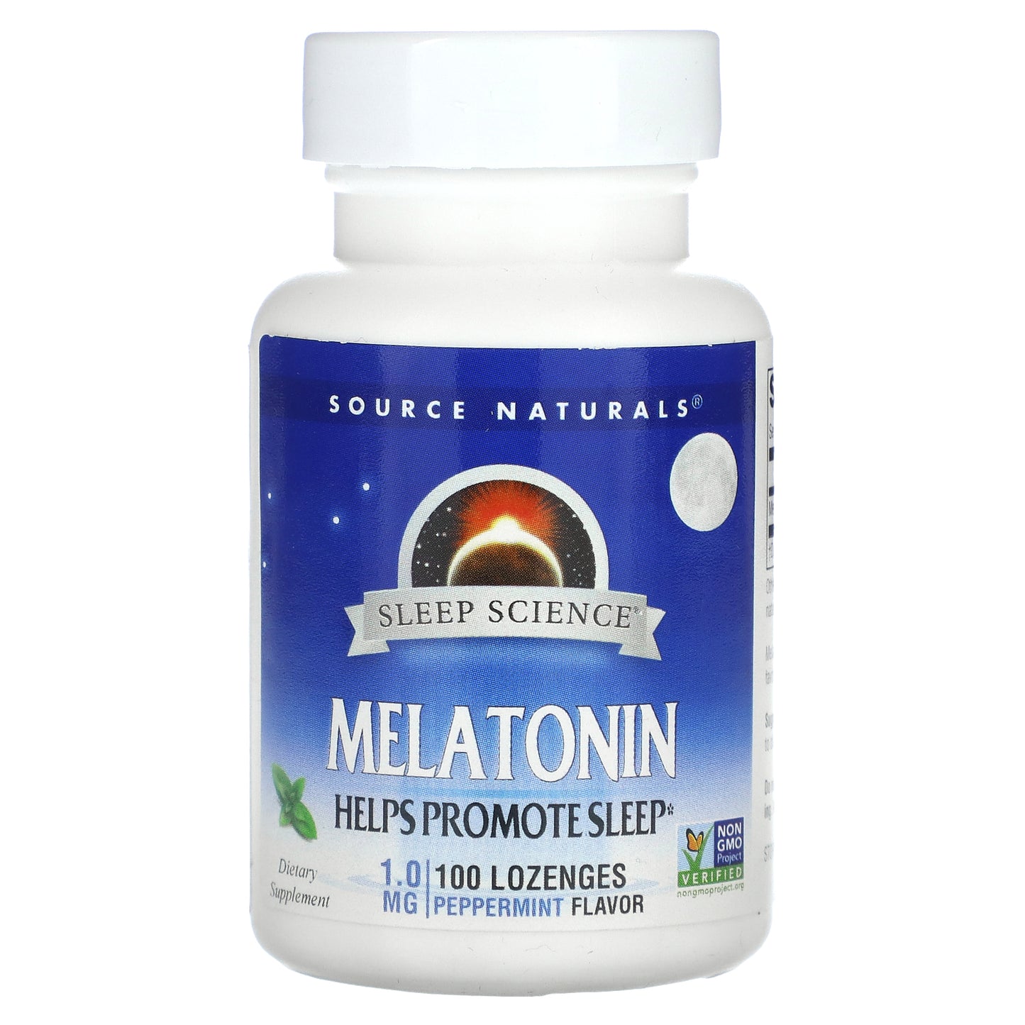 Source Naturals, Melatonin, Peppermint, 1 mg, 100 Lozenges