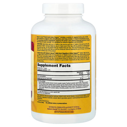 Nature's Secret, Multi-Herb Colon Cleanse™, 275 Tablets