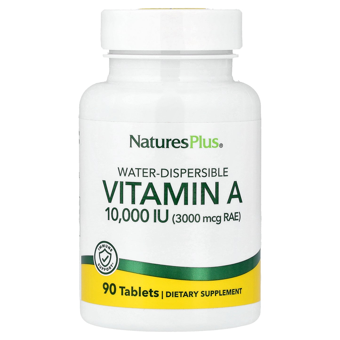 NaturesPlus, Water-Dispersible Vitamin A, 90 Tablets