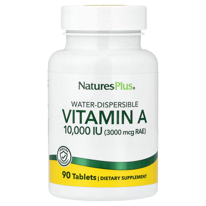 NaturesPlus, Water-Dispersible Vitamin A, 90 Tablets