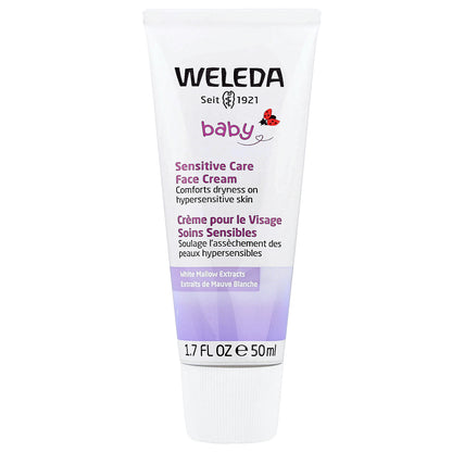 Weleda, Baby, Sensitive Care Face Cream, White Mallows Extracts, 1.7 fl oz (50 ml)