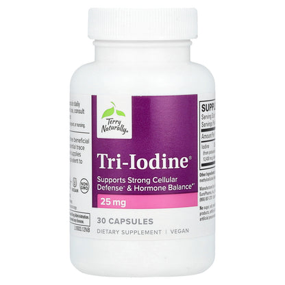 Terry Naturally, Tri-Iodine®, 25 mg, 30 Capsules