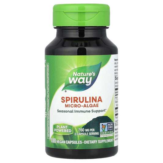 Nature's Way, Spirulina Micro-Algae, 100 Vegan Capsules