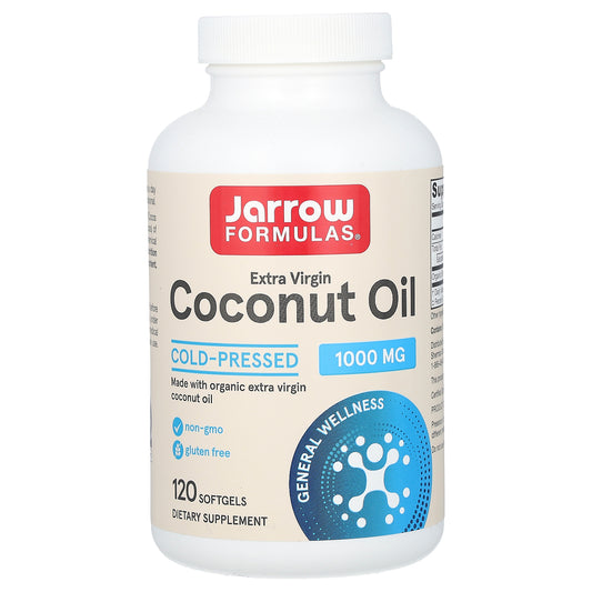 Jarrow Formulas, Extra Virgin Coconut Oil , 1,000 mg, 120 Softgels