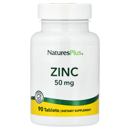 NaturesPlus, Zinc, 50 mg, 90 Tablets