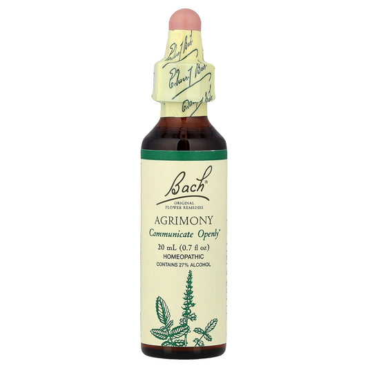 Bach, Original Flower Remedies, Agrimony, 0.7 fl oz (20 ml)