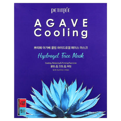 Petitfee, Agave Cooling Hydrogel Beauty Face Mask, 5 Sheets, 1.12 oz (32 g) Each