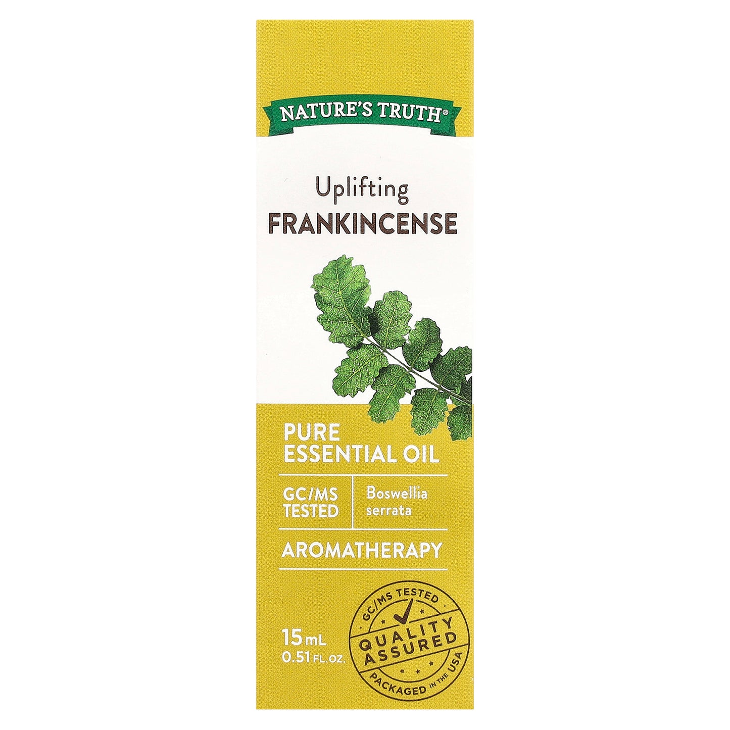 Nature's Truth, Pure Essential Oil, Uplifting Frankincense, 0.51 fl oz (15 ml)