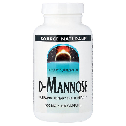 Source Naturals, D-Mannose, 500 mg, 120 Capsules