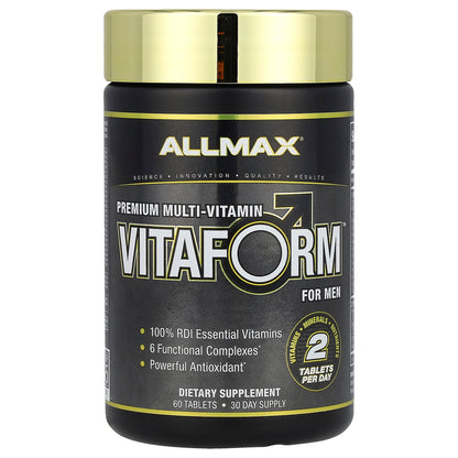 ALLMAX, VITAFORM™, Premium Multi-Vitamin For Men, 60 Tablets