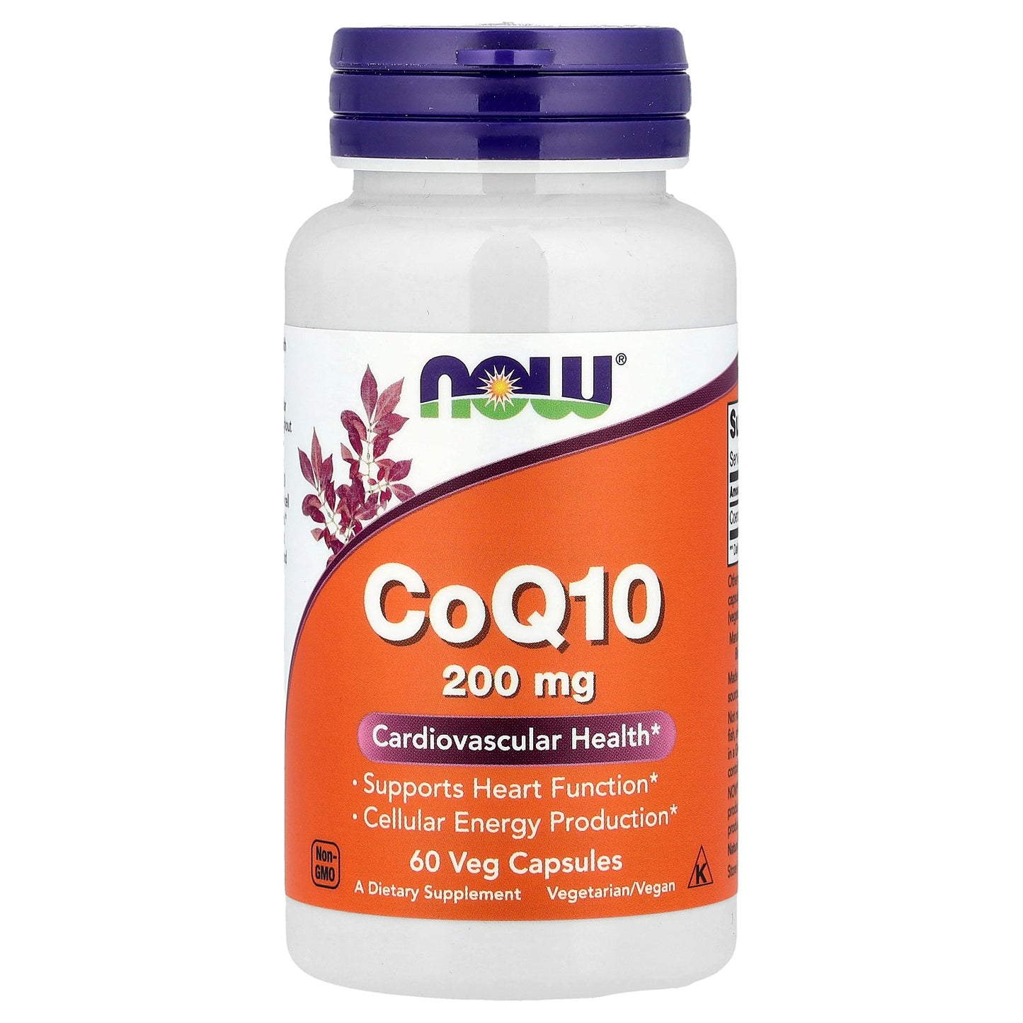 NOW Foods, CoQ10, 200 mg, 60 Veg Capsules
