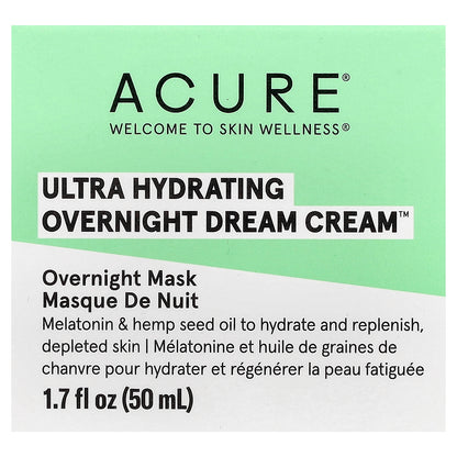 ACURE, Ultra Hydrating Overnight Dream Cream™, 1.7 fl oz (50 ml)