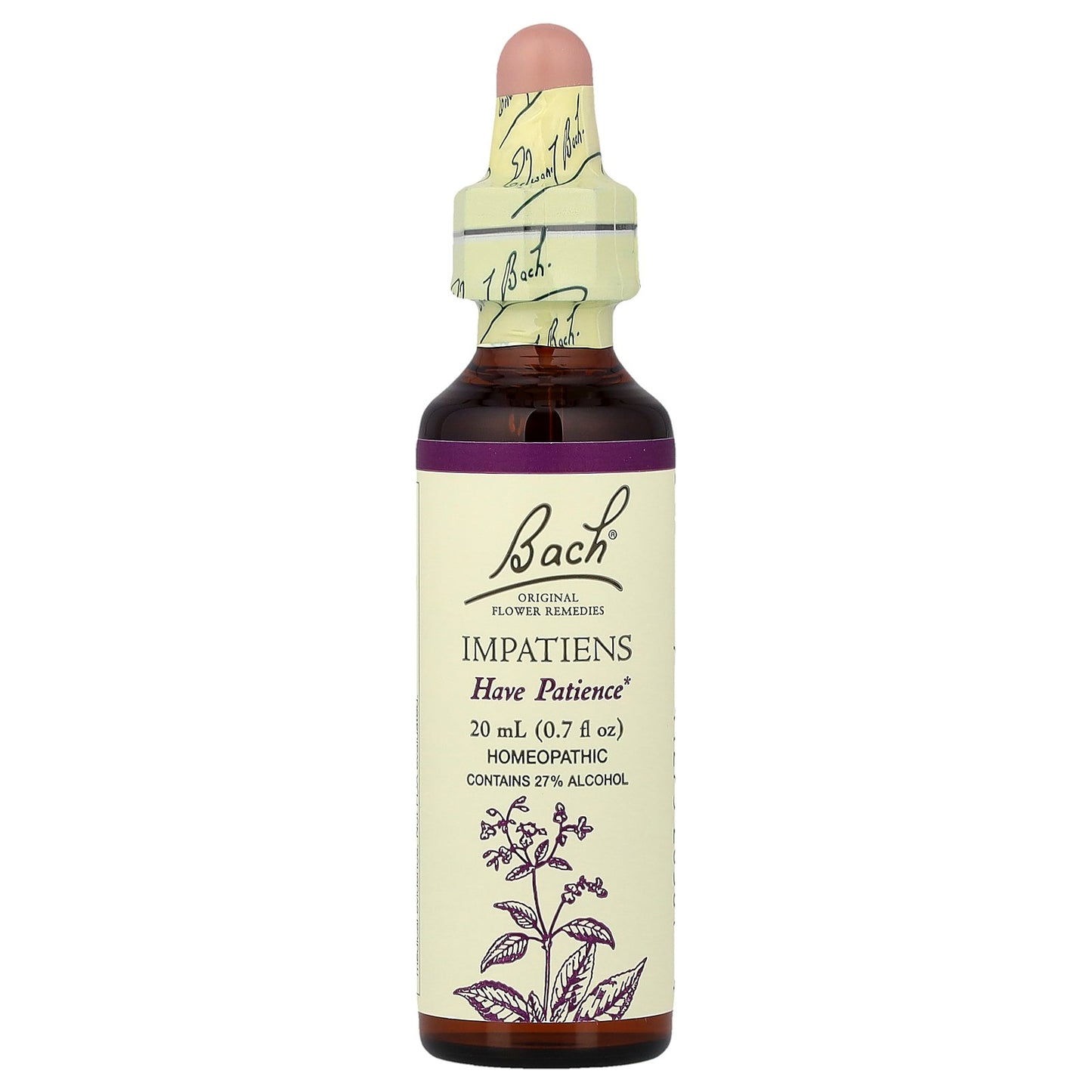 Bach, Original Flower Remedies, Impatiens, 0.7 fl oz (20 ml)