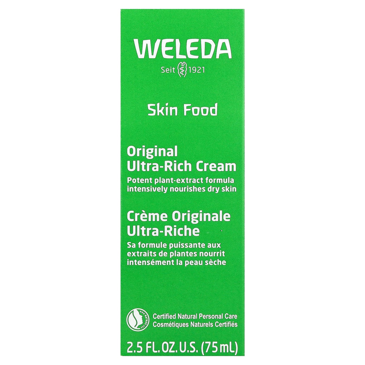 Weleda, Skin Food, Original Ultra-Rich Cream, 2.5 fl oz (75 ml)