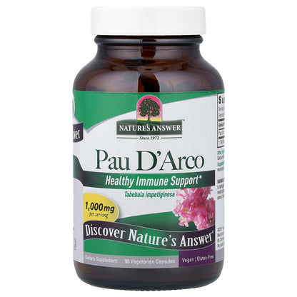 Nature's Answer, Pau D'Arco, 90 Vegetarian Capsules (500 mg per Capsule)