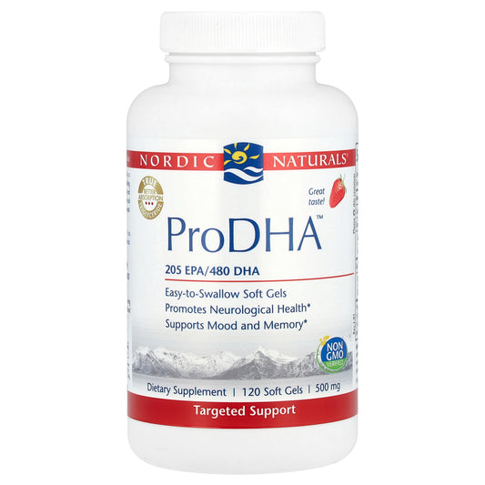 Nordic Naturals, ProDHA™, Strawberry, 120 Soft Gels (250 mg per Soft Gel)