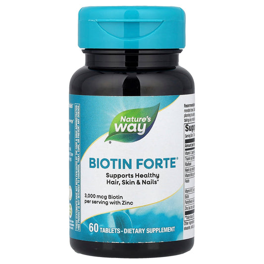 Nature's Way, Biotin Forte® with Zinc, 60 Tablets